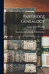 Partridge genealogy descendant for sale  Delivered anywhere in Ireland