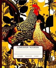 Chicken composition notebook for sale  Delivered anywhere in USA 