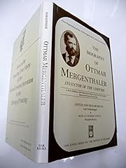 Biography ottmar mergenthaler for sale  Delivered anywhere in USA 