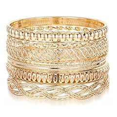 7pcs gold bangles for sale  Delivered anywhere in UK