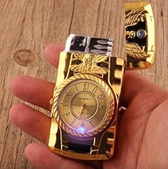 Gold windproof lighter for sale  Delivered anywhere in UK