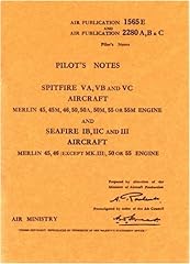Spitfire pilot notes for sale  Delivered anywhere in UK