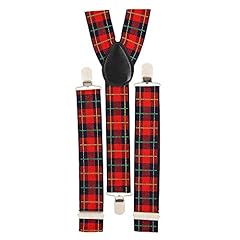 Widmann tartan braces usato  Spedito ovunque in Italia 