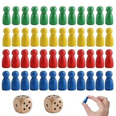 50pcs wooden pawns for sale  Delivered anywhere in UK