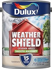Dulux Weather Shield Smooth Masonry Paint, 5 L - Sandstone, used for sale  Delivered anywhere in UK