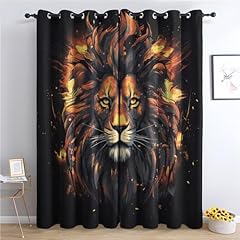 Lion curtains bedroom for sale  Delivered anywhere in UK