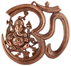Hindu Symbol Sri Om with Ganesh Ji Bronze Wall Hanging for sale  Delivered anywhere in Canada