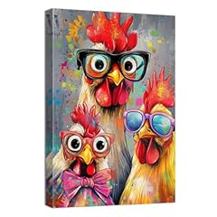 Zqqart rooster canvas for sale  Delivered anywhere in USA 