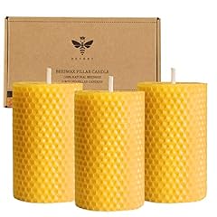 Beeswax pillar candles for sale  Delivered anywhere in USA 