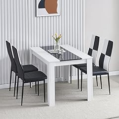 Modern white dining for sale  Delivered anywhere in UK