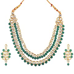 Efulgenz Indian Jewellery Bridal Set Kundan Crystal for sale  Delivered anywhere in UK