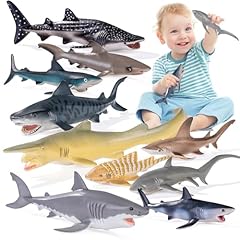 10pcs realistic shark for sale  Delivered anywhere in USA 