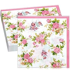 Pcs floral napkins for sale  Delivered anywhere in Ireland