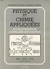 Physique chimie appliquées d'occasion  Livré partout en Belgiqu