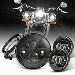 DOT Approved 7inch Black LED Headlight with 4.5 inch for sale  Delivered anywhere in Canada