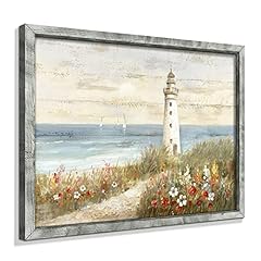Lighthouse framed wooden for sale  Delivered anywhere in USA 