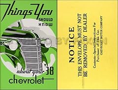 1938 chevrolet owners for sale  Delivered anywhere in USA 