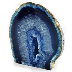 Blue agate geode for sale  Delivered anywhere in UK