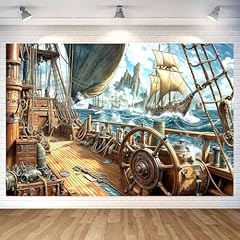 7x5ft vintage pirate for sale  Delivered anywhere in UK