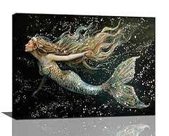 Mermaid canvas wall for sale  Delivered anywhere in USA 