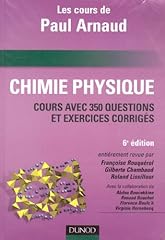 Chimie physique cours d'occasion  Livré partout en France