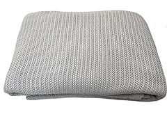 Grey cellular blanket for sale  Delivered anywhere in UK
