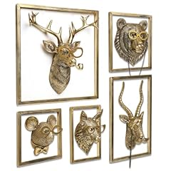 Animal heads wall for sale  Delivered anywhere in USA 