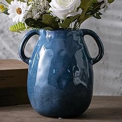 Blue ceramic vase for sale  Delivered anywhere in USA 