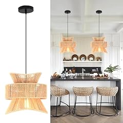 Jiinoo lampadario rattan usato  Spedito ovunque in Italia 