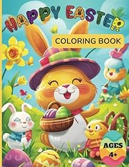 Happy easter coloring for sale  Delivered anywhere in UK