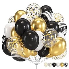 Black gold balloons for sale  Delivered anywhere in UK