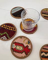Kilim fabric coaster for sale  Delivered anywhere in USA 