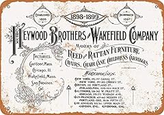 7 x 10 METAL SIGN - 1899 Heywood-Wakefield Furniture, used for sale  Delivered anywhere in USA 