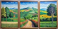 Triptych painted david for sale  Delivered anywhere in UK