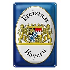 Blechschild freistaat bayern gebraucht kaufen  Wird an jeden Ort in Deutschland
