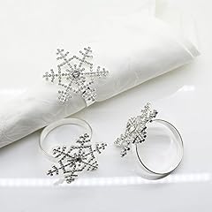 Snowflake napkin rings for sale  Delivered anywhere in USA 