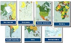 Map continents 7 for sale  Delivered anywhere in USA 
