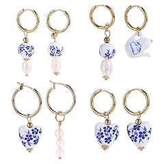 Blue white porcelain for sale  Delivered anywhere in USA 