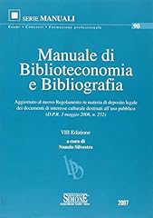 Manuale biblioteconomia biblio usato  Spedito ovunque in Italia 