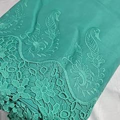 Tissu broderie florale d'occasion  Livré partout en France