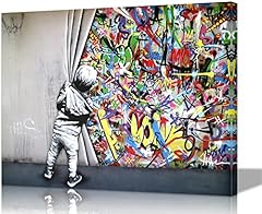 Banksy canvas wall for sale  Delivered anywhere in USA 