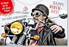 Lustige geburtstagskarte biker gebraucht kaufen  Wird an jeden Ort in Deutschland