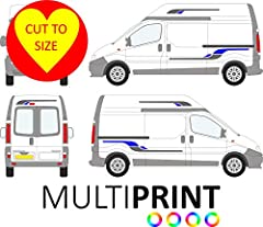 MultiPrint SW Vivaro Van Side Stripes Camper Van Motorhome for sale  Delivered anywhere in UK