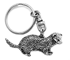 Silver pewter ferret for sale  Delivered anywhere in UK