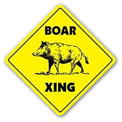 Boar crossing sign for sale  Delivered anywhere in USA 