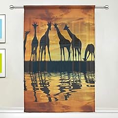 Sheer curtain african for sale  Delivered anywhere in UK