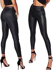 Women shiny black for sale  Delivered anywhere in UK