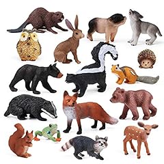 Used, 16PCS Forest Animals Baby Figures, Woodland Creatures for sale  Delivered anywhere in USA 