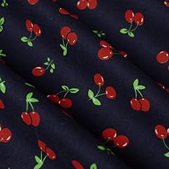 Navy blue polycotton for sale  Delivered anywhere in UK