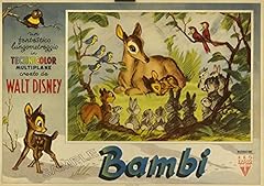 Vintage poster bambi for sale  Delivered anywhere in UK